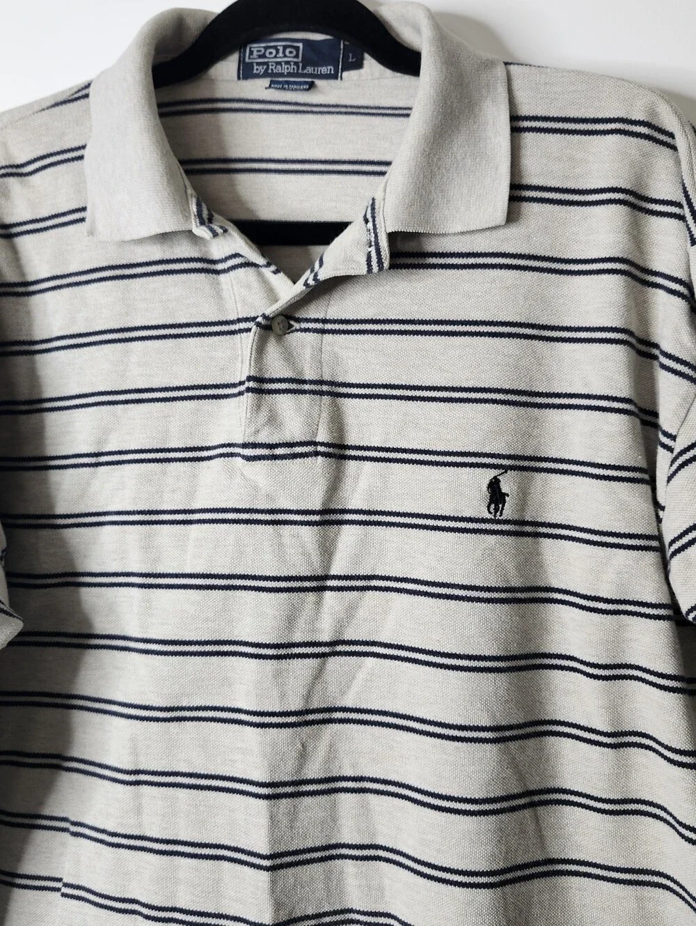Vintage 90s Y2K Polo Ralph Lauren Striped Long Sleeve Polo Men’s L
